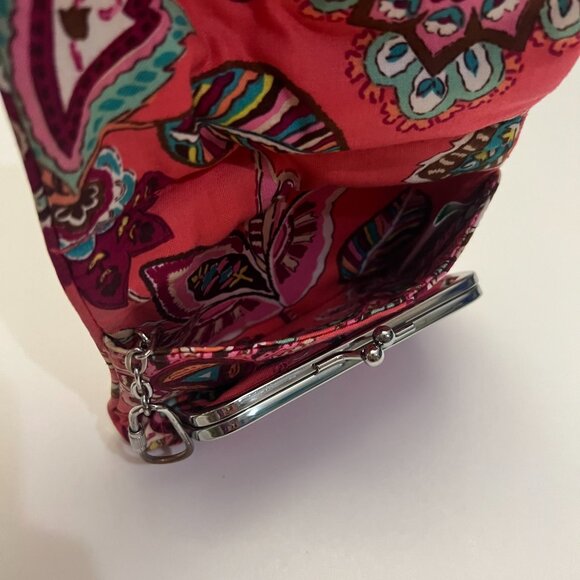 Vera Bradley Call Me Coral One For The Money Compact Taxi Wallet Vintage Y2K - Picture 4 of 10
